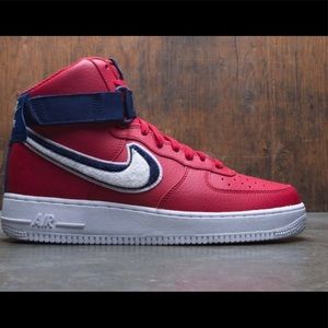 MEN AIR FORCE 1 HIGH GYM RED / WHITE-BLUE VOID-WHITE)